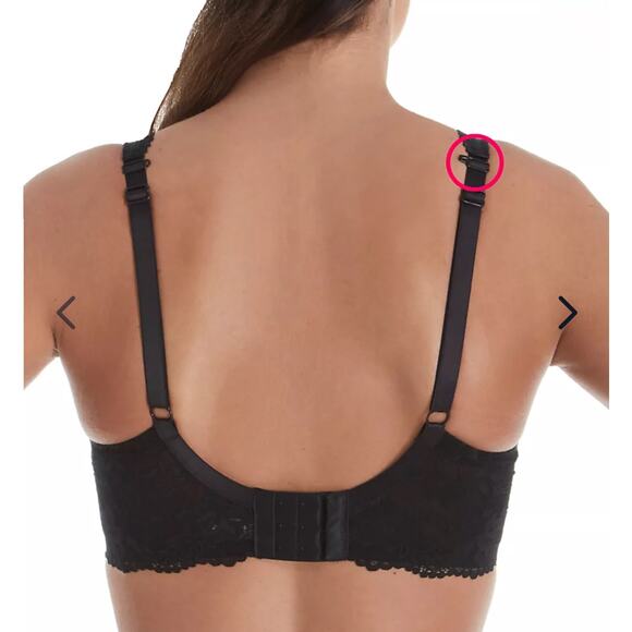 Fit Fully Yours - Serena Lace Multi-Part Underwire Bra Black 40F - Black - Picture 3 of 10